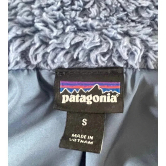 Patagonia Women's Size Small Los Gatos Fleece Teddy Blue Vest - Picture 6 of 7
